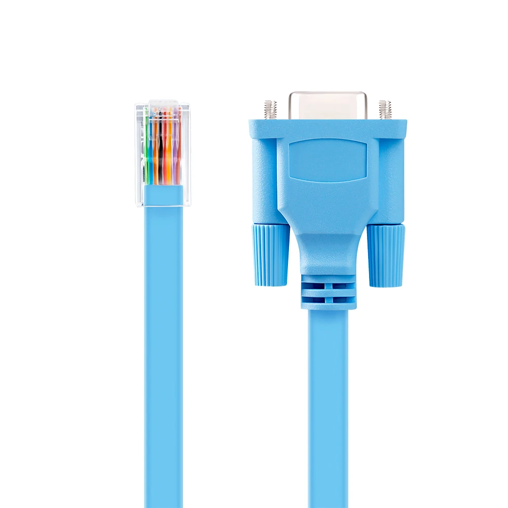 DTECH-Konsolenkabel DB9 auf RJ45 1,8 m für Cisco Router Switch Line Card – CAB-CONSOLE-RJ45