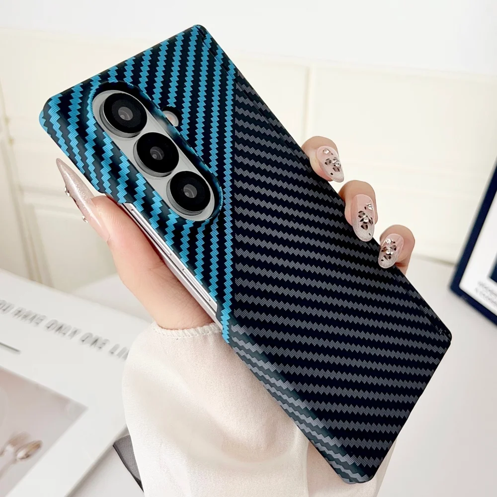 Luxuriöse magnetische Carbonfaser-Schutzhülle mit Scharnier für Samsung Galaxy Z Fold 7 6 5 8 – Ultradünne PC-Schutzhülle für ZFold7 – Detail 16