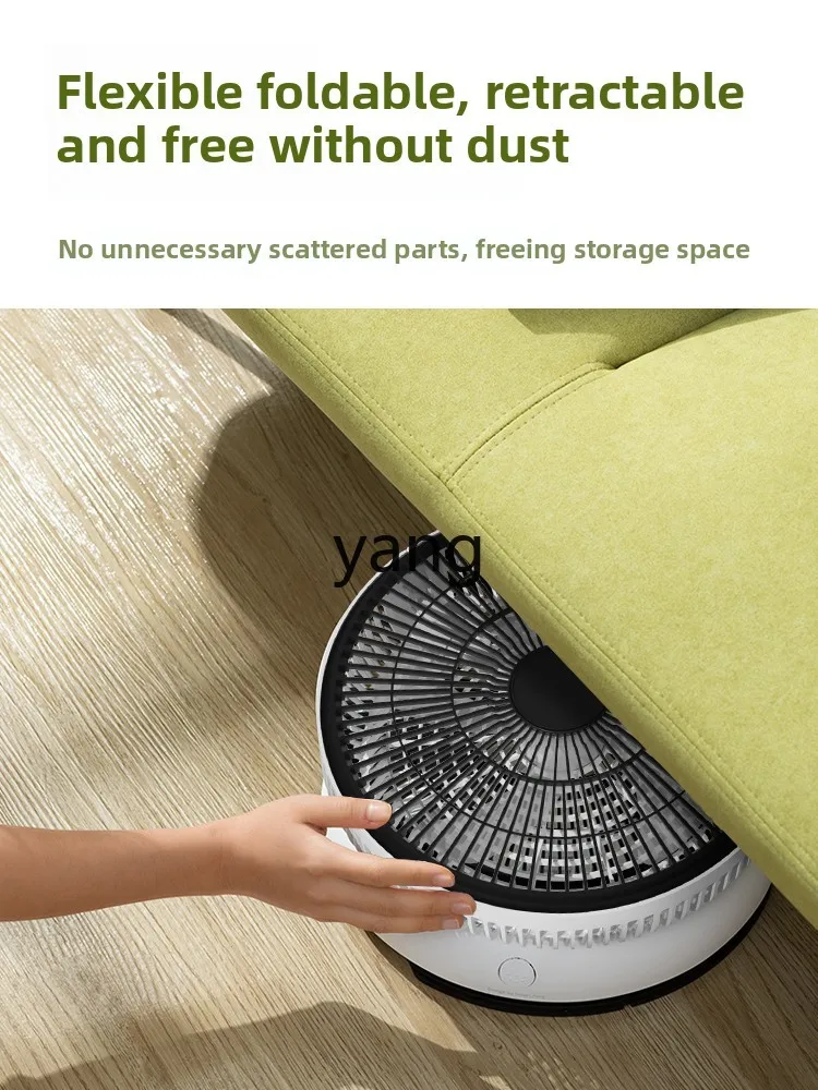 CX folding electric fan desktop home light sound outdoor camping portable retractable storage