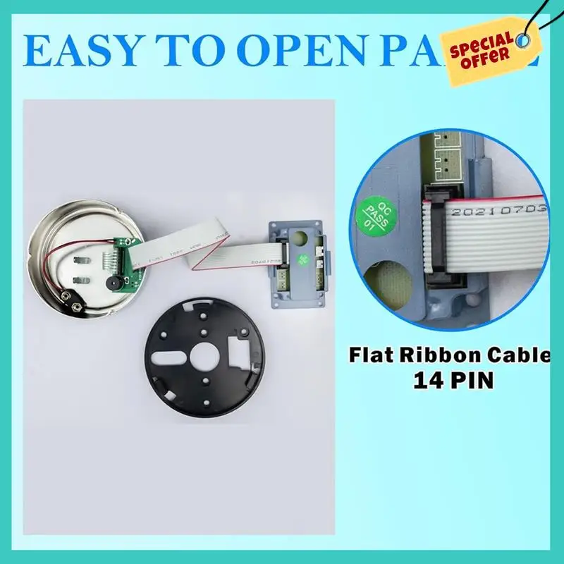 -ABHW Zinc Alloy Safe Lock Replacement With Solenoid Access, Integrated Motherboard & Ribbon Cable