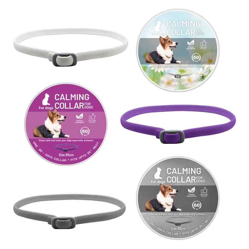 Calming CollarFor Cats Dogs Adjustable Size Collar For Cats Dogs Safe Cat Pheromone Collar Reduces Anxiety & Stress Cat Collar