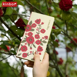 Kinbor Journal Week Planner, Kawaai Sakura/Camellia Pocket Notebook for Work Home Office 단어장, Self-discipline Organizer Agenda