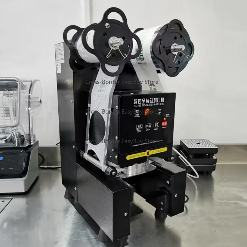 

Commercial Cup Sealing Machine Professional Commercial Automatic 90/95mm Plastic/paper Coffee Drink Bubble Tea Juice Cup Sealer