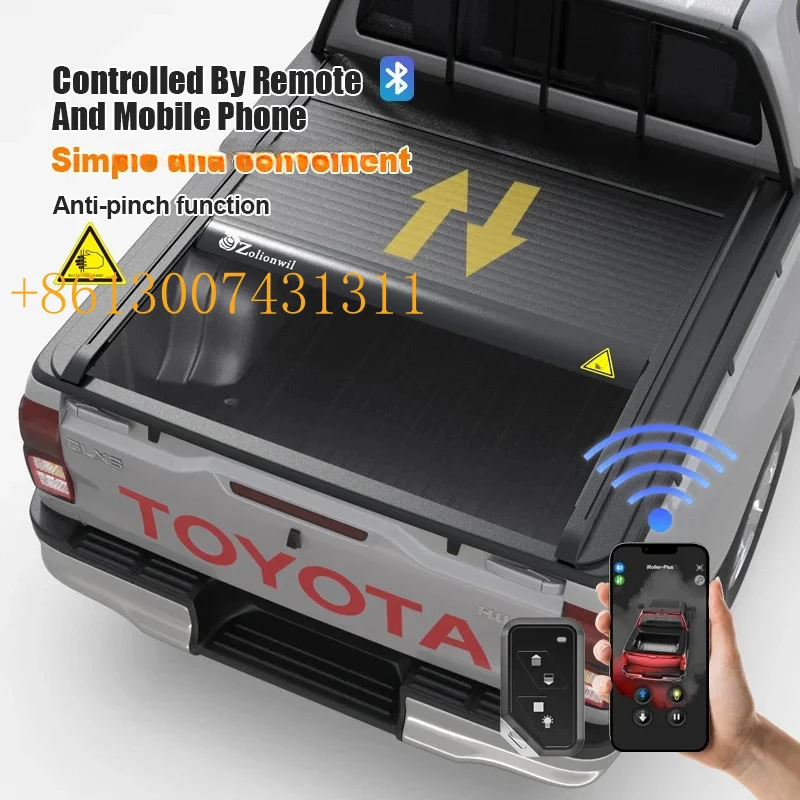 FactoryFactory Hot Selling Truck Bed Cover Aluminum Hard Retractable Pickup Tonneau Cover   2005-2023
