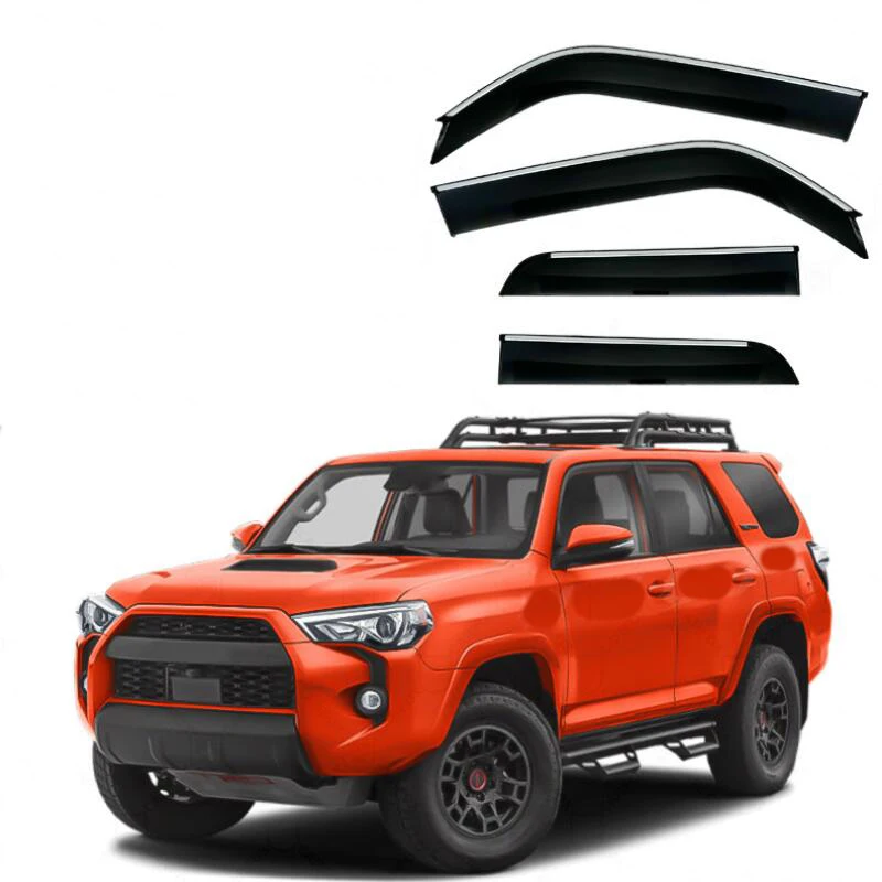 Window Visor Side Window Deflector Weather Shields For Toyota 4Runner 4 Runner 2009 2010 2011 2012 2013 2014 2015 2016 2017-2024