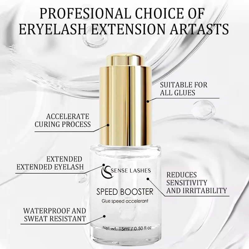 Sense Lashes 15ml Lash Glue Speed Accelerant Retention & Speed Booster Improve Lash Retention and Treatment Time