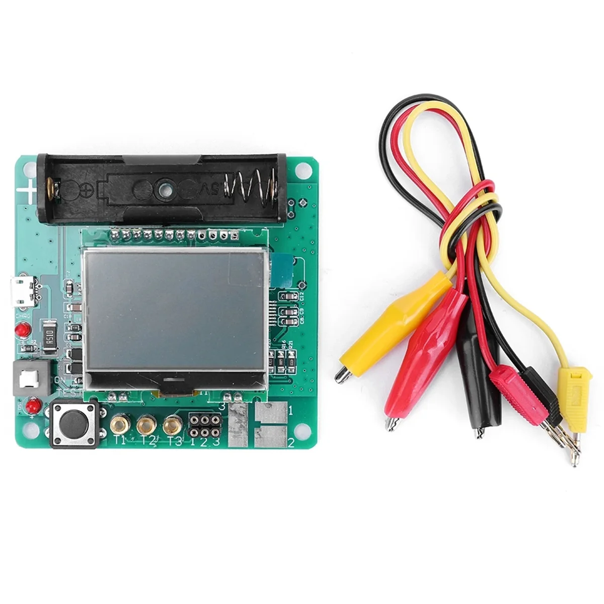 

ABNC-3.7V ESR Meter Rechargeable Inductor Capacitor Tester Lithium Battery Inductance Capacitance Meter DIY MG328