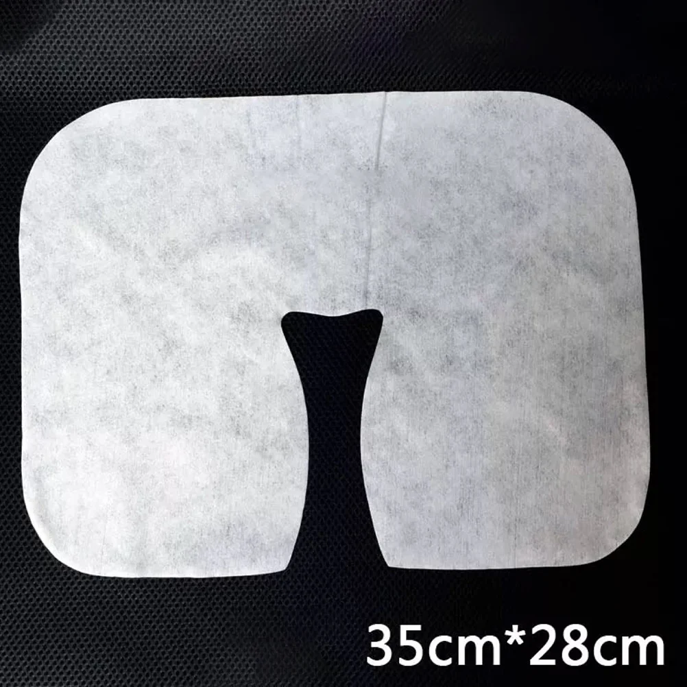 

100Pcs Disposable Massage Cover Non-Sticking Face Rest Covers Face hole covers massage covers