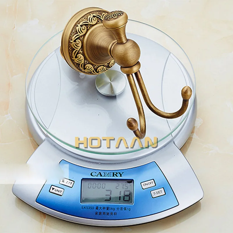 . Robe Hook,Clothes Hook,solid brass Construction with antique brass finish,Bathroom hook,YT-12602