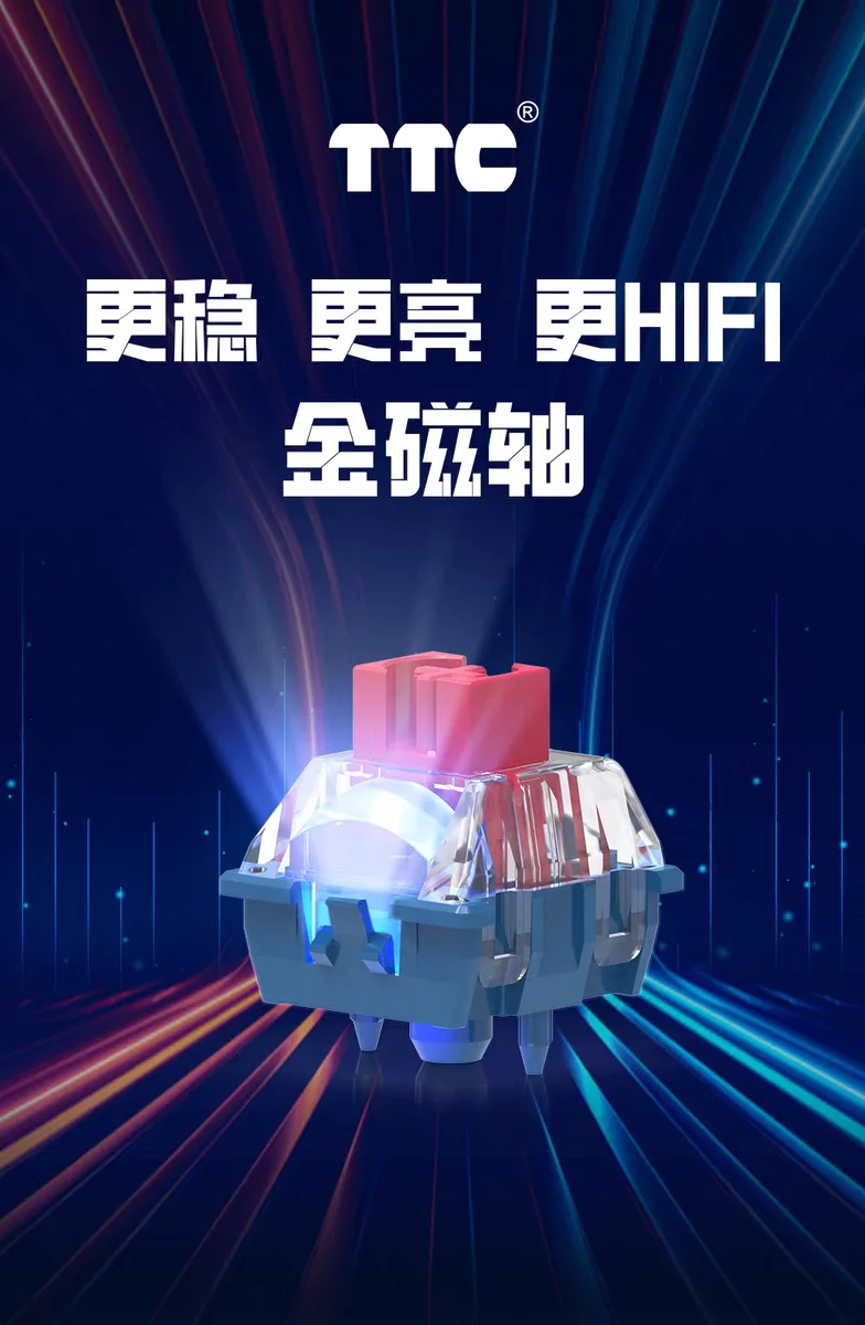 Interrupteur magnétique TTC, aimant de Place latérale, Type Rail à grande vitesse, Structure intégrée adaptée au clavier à interrupteur magnétique ROG HFK