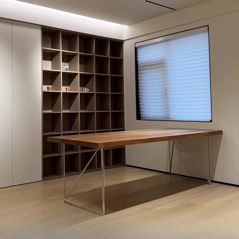 

Log wind work conference table, household long table