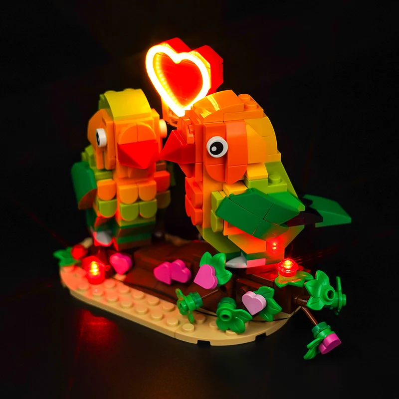 The Vonado LED 40522 set is suitable for Valentine Lovebirds building blocks (including lighting accessories only)