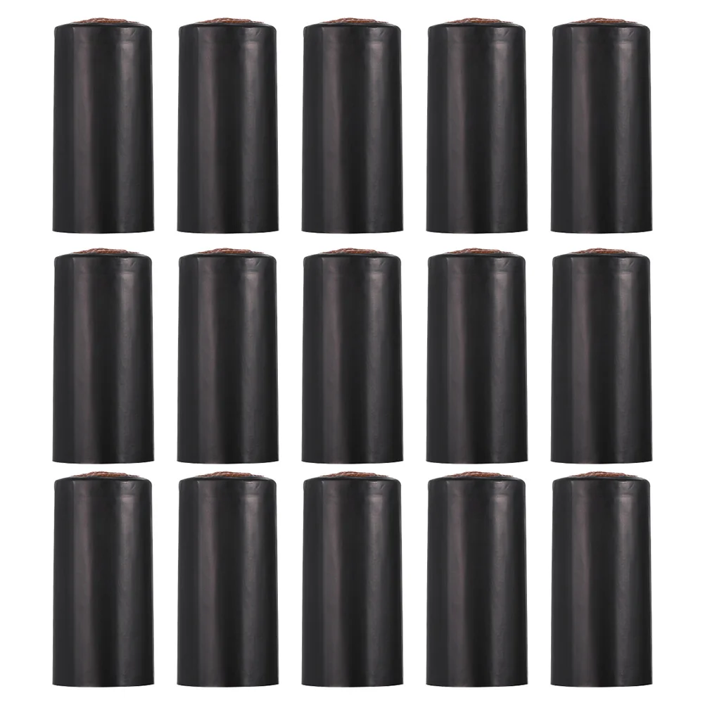 50 Pcs Red Bottle Shrink Film Heat Caps Bottles Wrap Capsules Sealing Wraps Corks