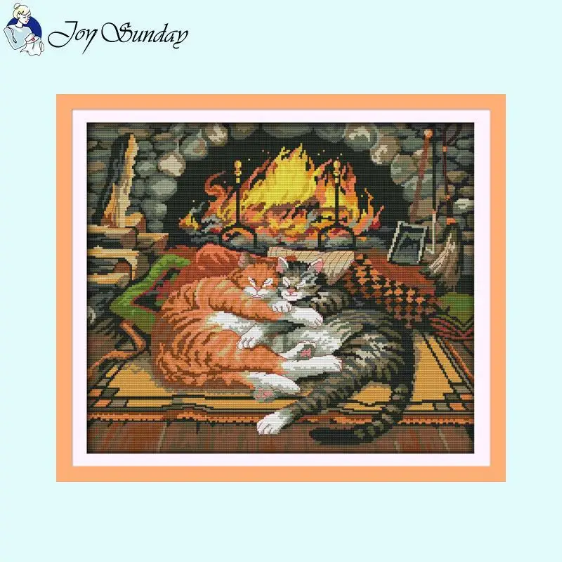 Zestaw do haftu krzyżykowego Aida 14ct White 16ct 11ct Canvas Printed Fabric Zestaw do szycia DIY Embroidery Home Decor