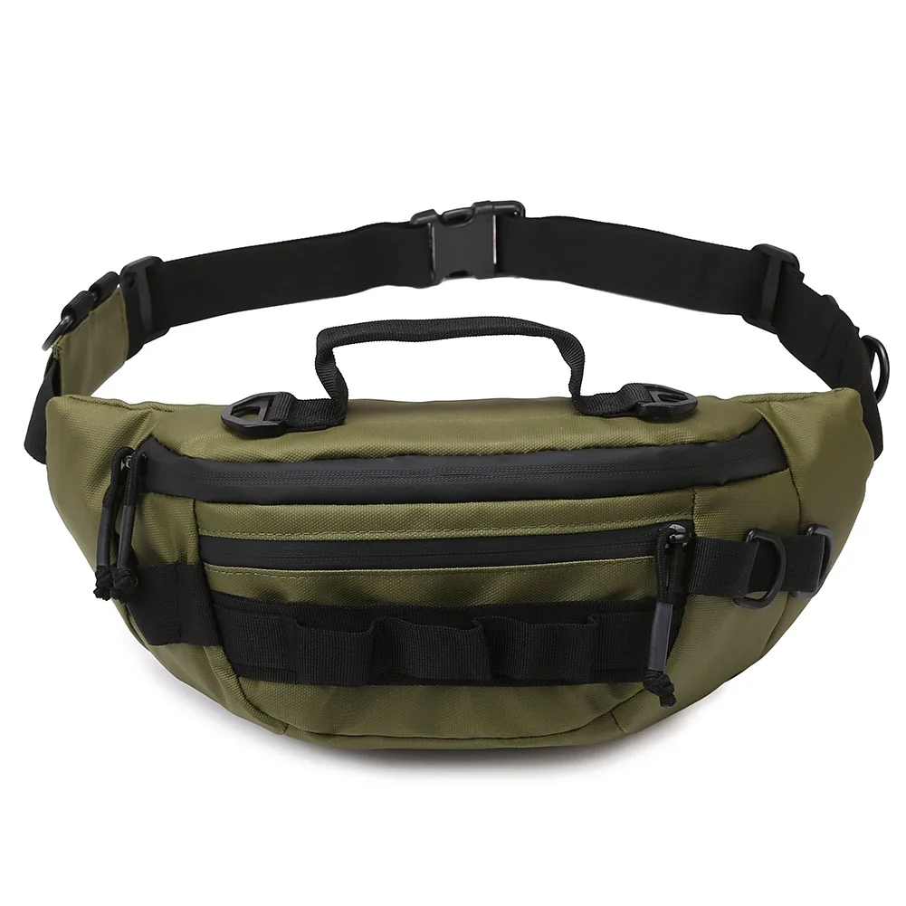 Men Tactical Fanny Pack Waterproof Hiking Phone Pouch Multifunctional Fishing Tackle  Anti-Theft  Travel Fishing