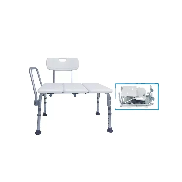 Elder Shower Bath Seat Medical Adjustable Bathroom Bath Tub Transfer Bench Stool Chair