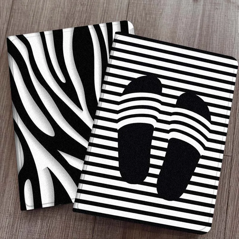 

Black Red Striped Art Pattern For Samsung Galaxy Tab S7 S8 S9 S10 S11 FE Plus Lite Tablet Case