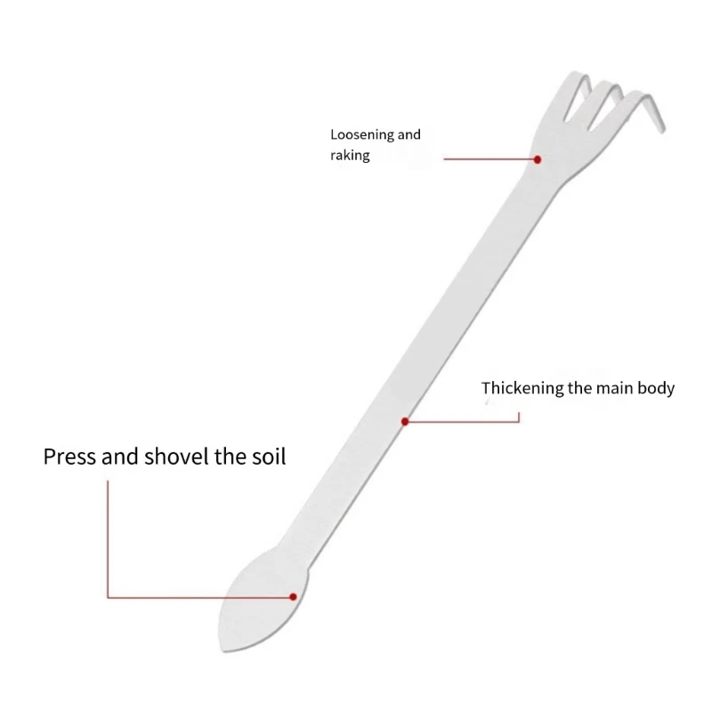 Handheld Wurzel Rakes Pinzette Edelstahl Bonsai -Werkzeug für Gartenanlagen