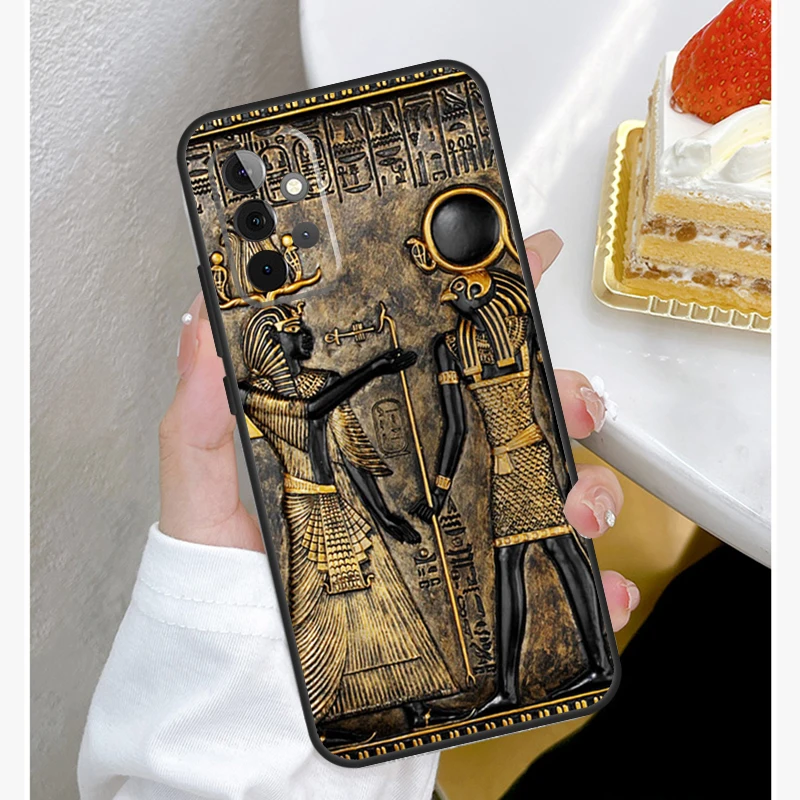 Sacred Eye of Horus Egypt Fresco Case For Samsung Galaxy A53 A33 A23 A13 A15 A25 A35 A55 A54 A34 A14 A51 A12 A32 A52 Cover