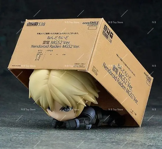 In Original Stock GSC Version Q Human Figure 538 Metal Gear Solid 2 Sons of Liberty Raiden Animation Figure Model Collection
