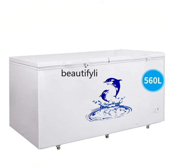 Horizontal freezer Commercial large-capacity freezer Freezer Super ice cream cabinet