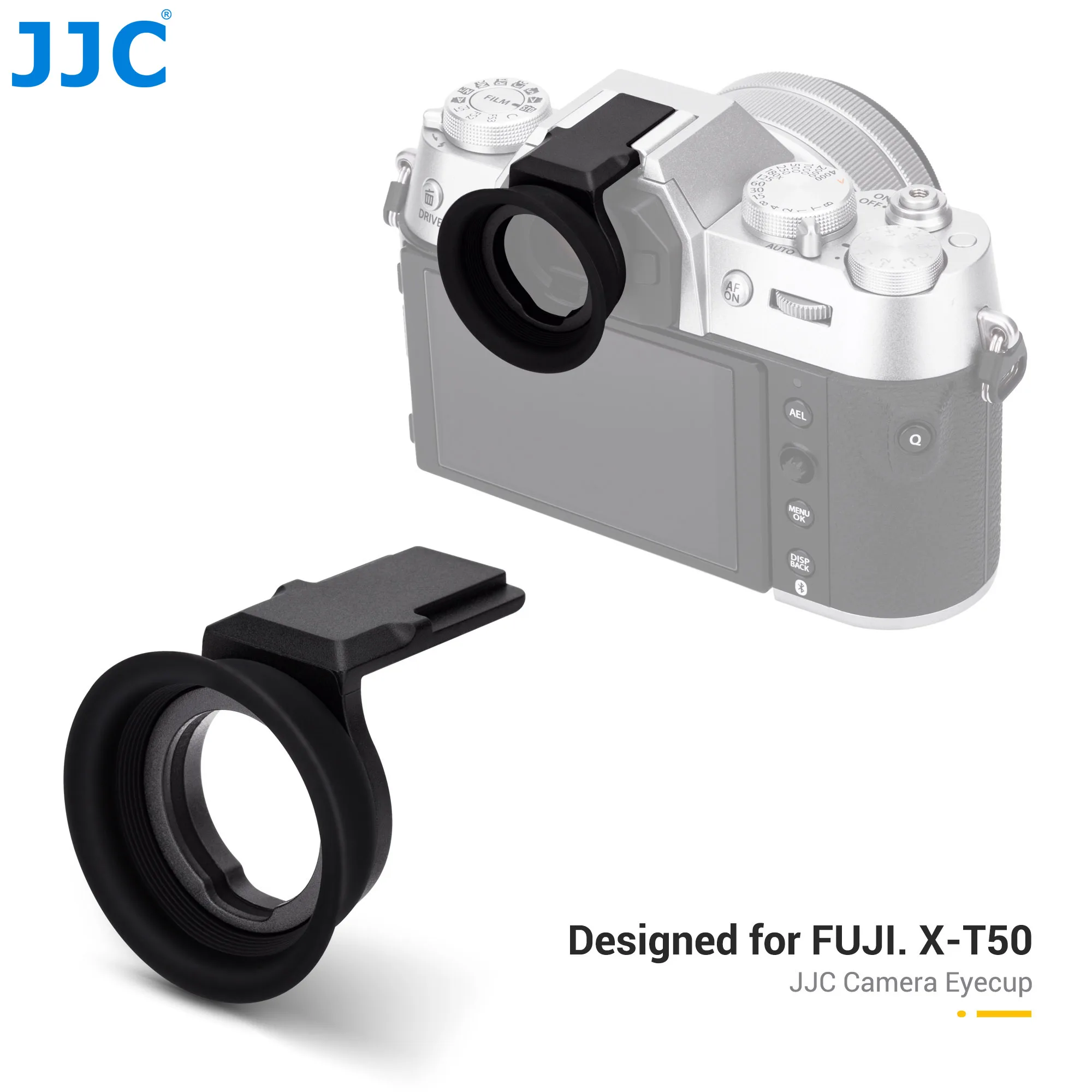 

JC Extended Long Soft Rubber Eyecup Viewfinder Cover for Fuji Fujifilm X-T50 XT50 Mirrorless Camera Deeper Eyeshade Protector