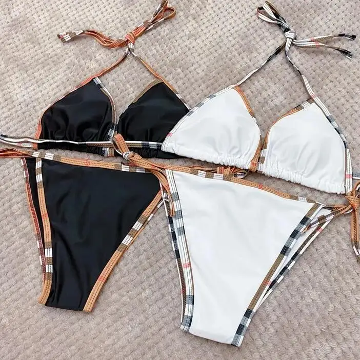 Bikini de diseñador para mujer, ropa de baño Sexy, traje de baño para mujer, bikinis sexuales de cintura baja, moda