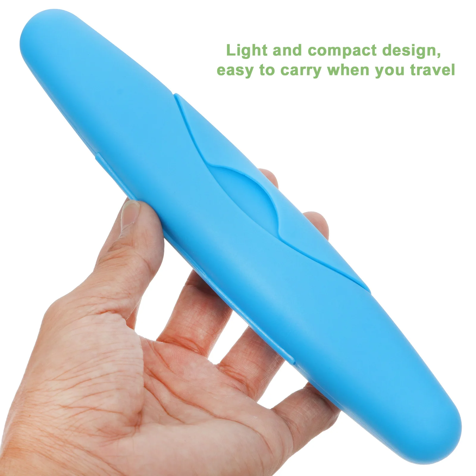 

Travel Toothbrush Holder Portable Case Holders Protector with Lock Plastic Container Toothbrushes