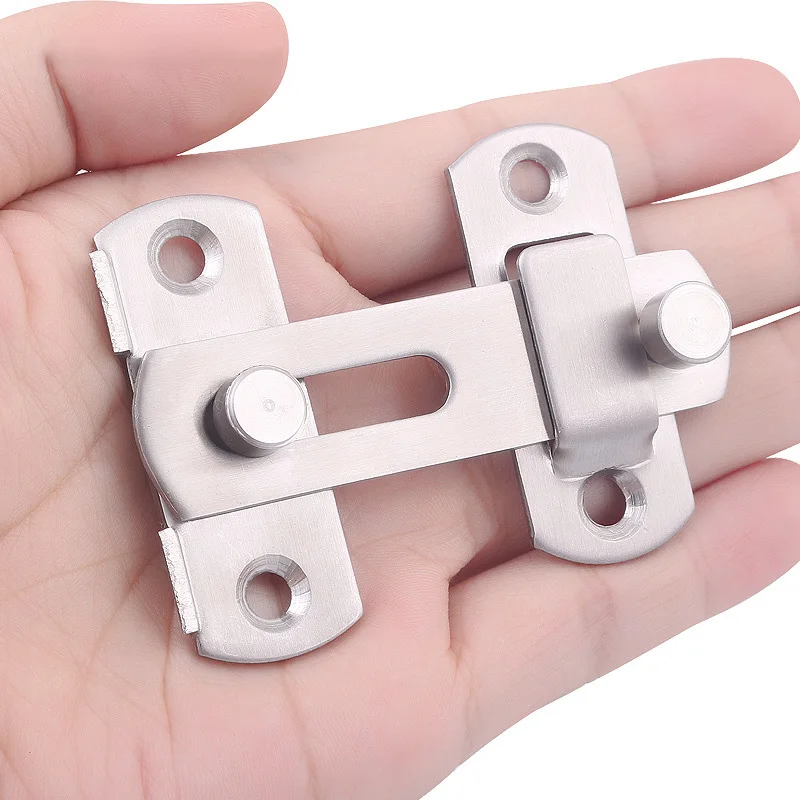 Sliding Barn Door Latch for Locking Sliding 90 Degree Right Angle Door Lock Gate Bolt Wine Cabinet Closet Window Door Lock Plug