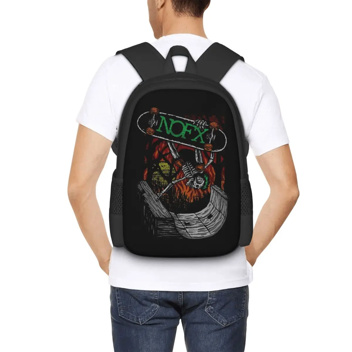 Skate Nofx Backpack Hot Sale Daypack Large Capacity Children BookBag School Bag Shoulder Bags for Men Women