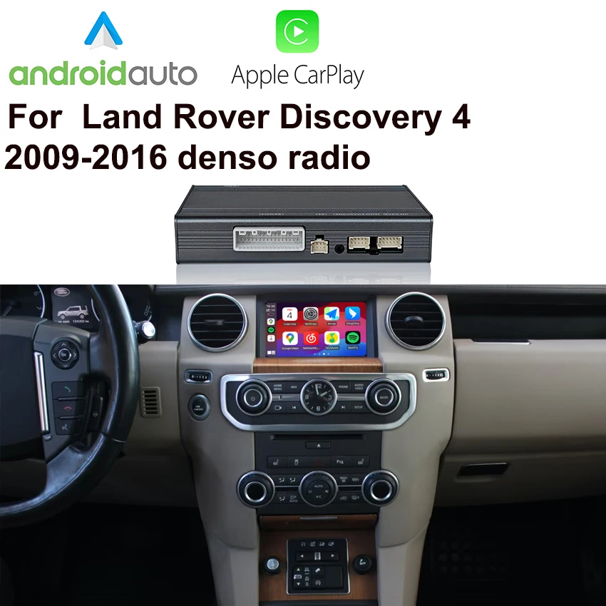 

Wireless Carplay Android Auto Interface Oem Screen Upgrade MMI Box for Land Rover Discovery 4 Denso System 2009-2016