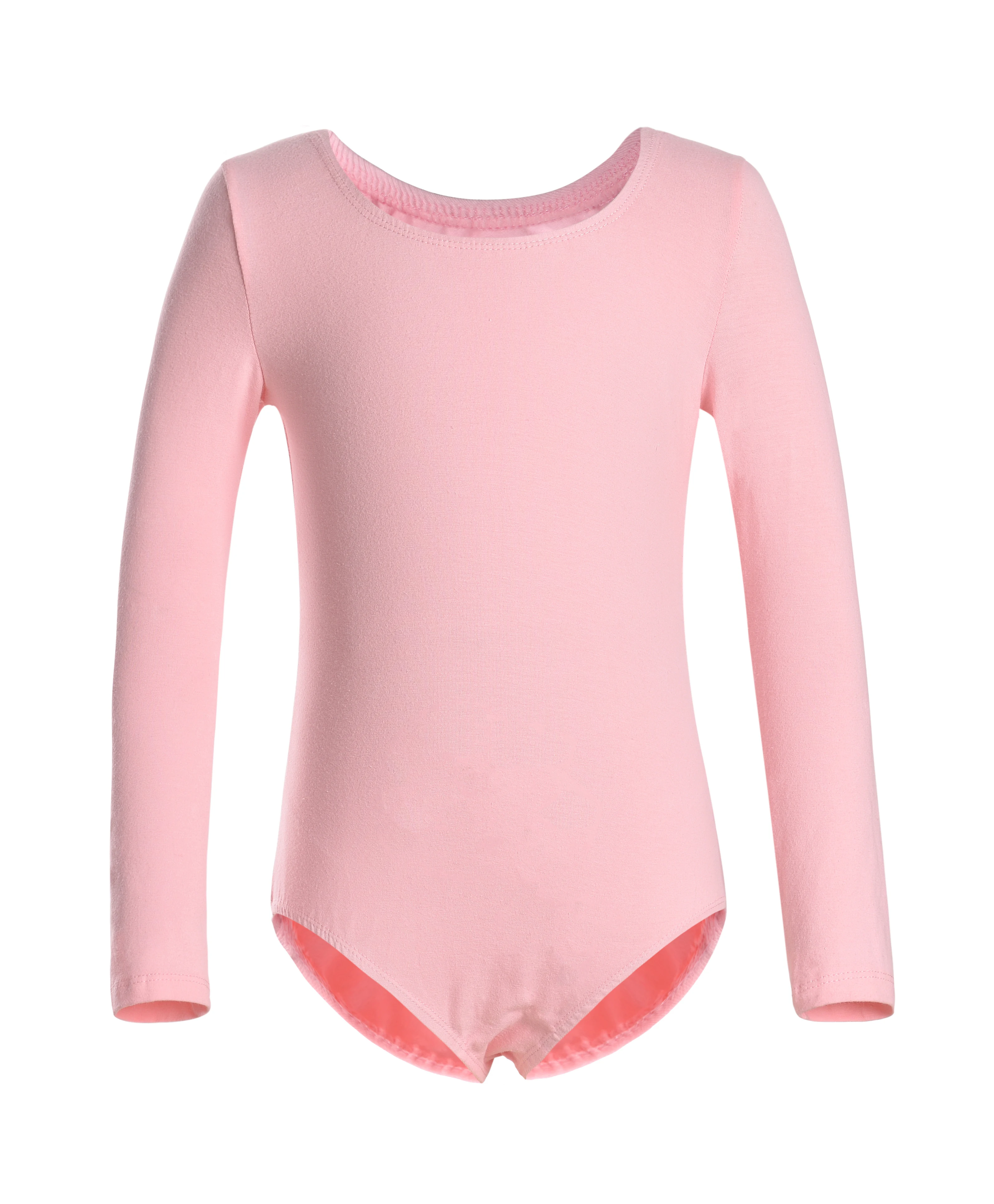 Girls Team Basic Long Sleeve Dance Leotards for Ballet Dancewear