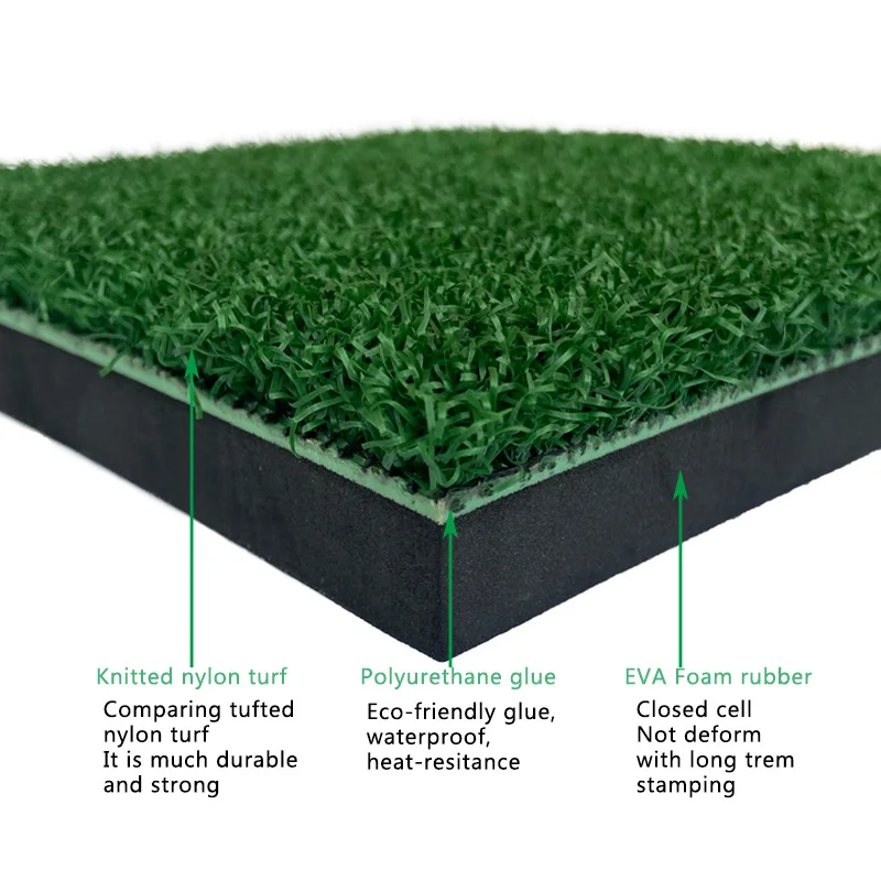 عينة مجانية من الشركة المصنعة الثقيلة جولف العشب حصيرة الكلاسيكية جولف ضرب حصيرة القيادة المدى حصيرة #3