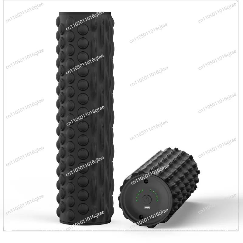 For New Electric Yoga Shaft Vibration Yoga Column Roller Muscle Relaxation Massage Home Yoga Supplies
