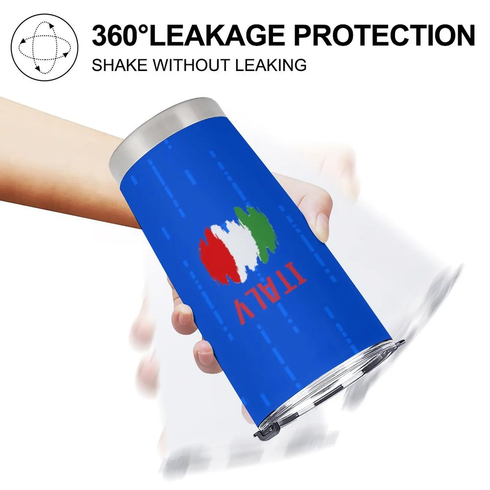 مخصص إيطاليا لكرة القدم بهلوان شخصية معزول القهوة السفر القدح إضافة اسم رقم الهدايا لمحبي كرة القدم الرجال النساء المدرب