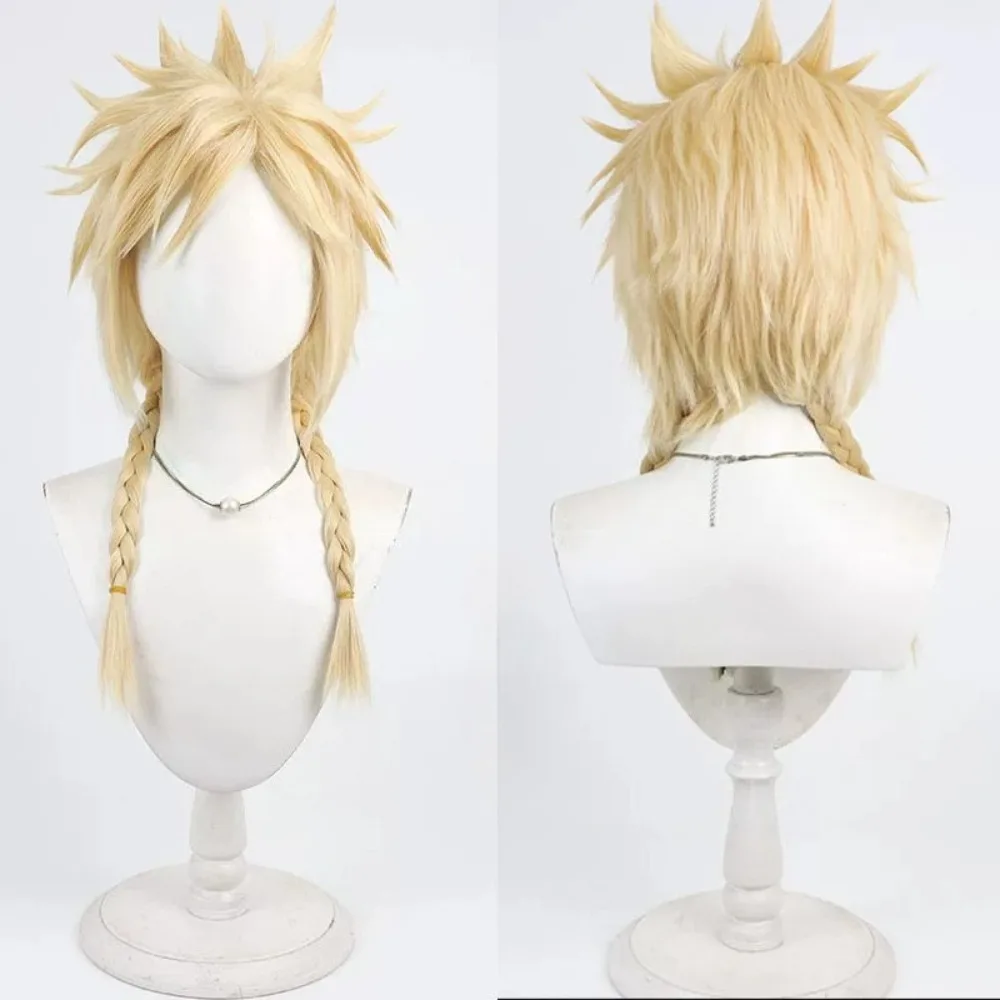 Final Fantasy VII Cloud Strife Cosplay Wig Spiky Blonde Hair