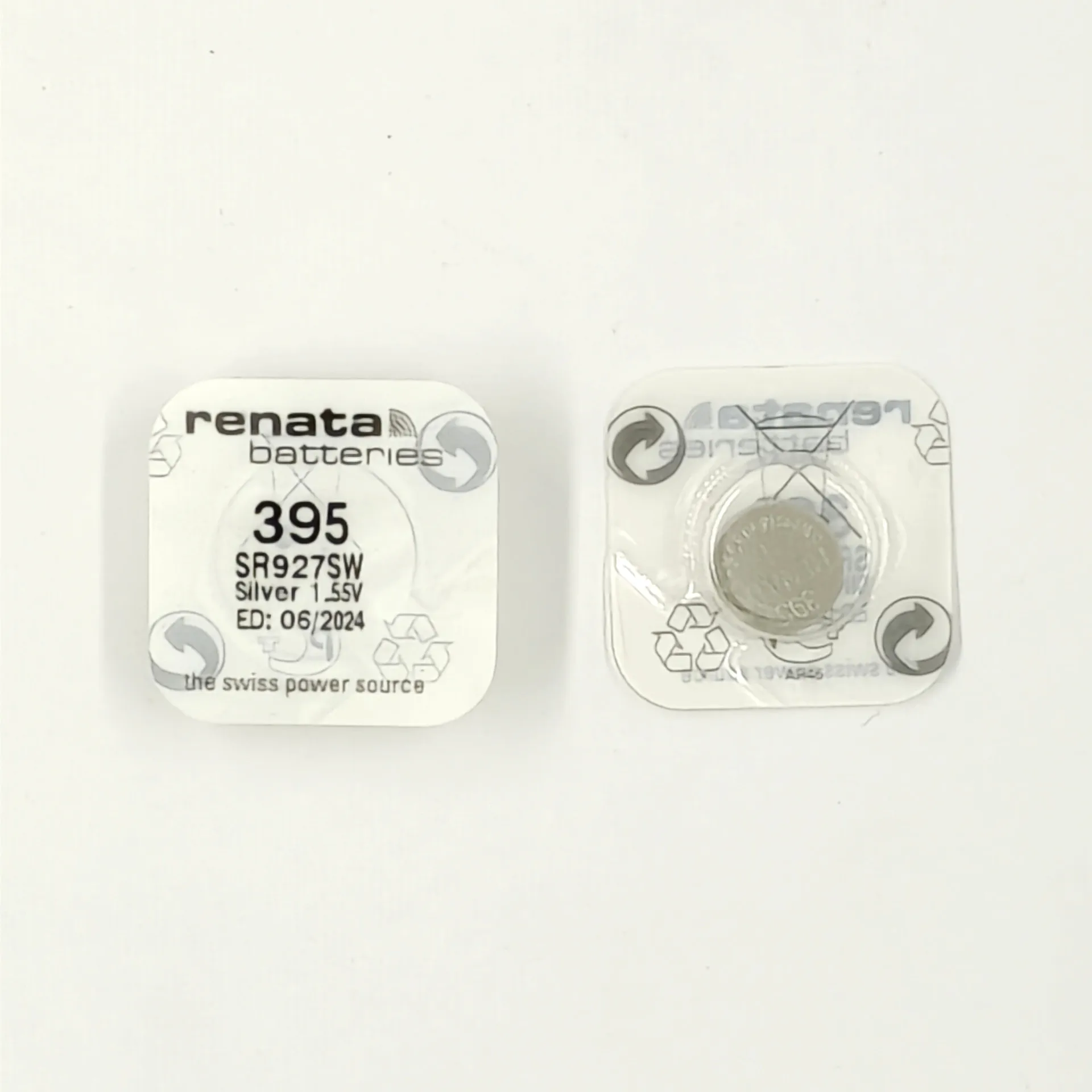 100Xrenata أكسيد الفضة ووتش البطارية 395 SR927SW 927 1.55V 100% الأصلي العلامة التجارية ريناتا 395 ريناتا 927 بطارية