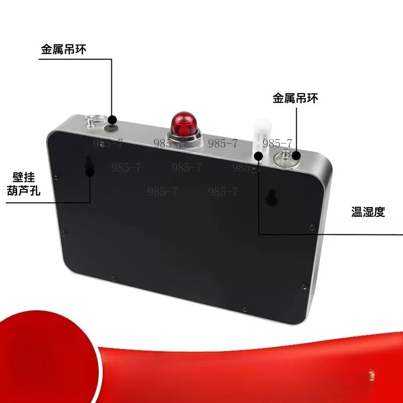 LED Temperature Humidity Large Screen Display, Industrial Sound and Light Recording Device for Workshop Warehouse Greenhouse