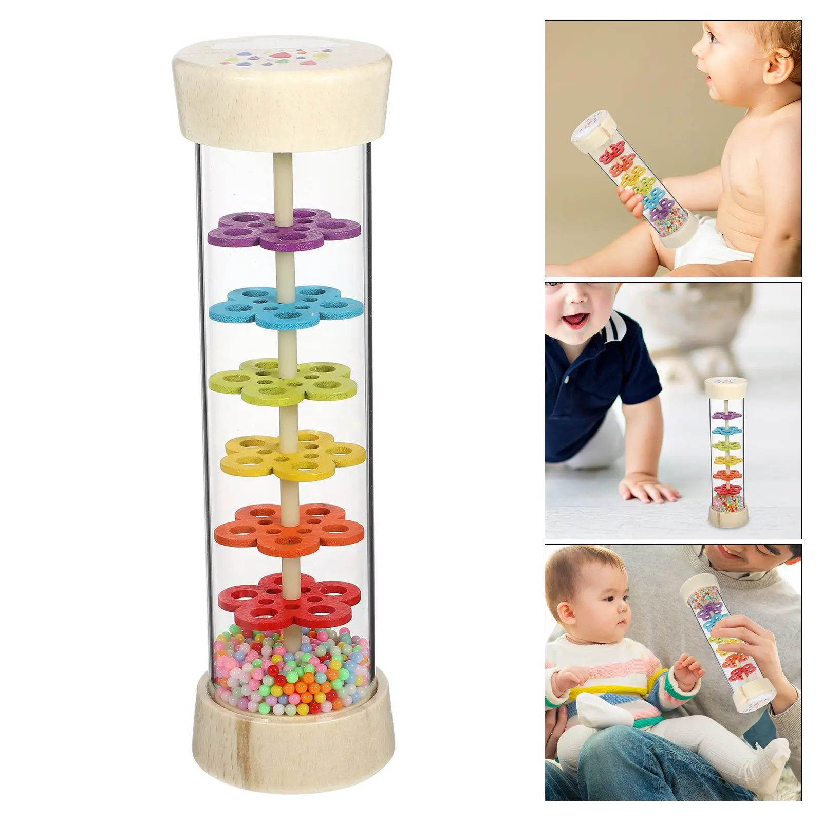 

Rain Sound Simulation Instrument Children's Music Enlightenment Early Rainstick Musical Educational Rain Maker Stick Tube Toy