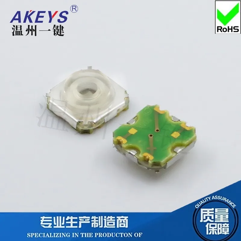 1PC Ts-h011 light touch switch silicone Auto Key self reset button with red light light touch switch 10x10x4 silicone