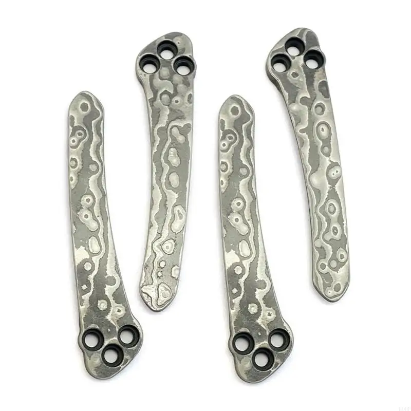 Damascus Styles Pocket Clip Clamp For Cutter Unique Pattern Industrial Aesthetic