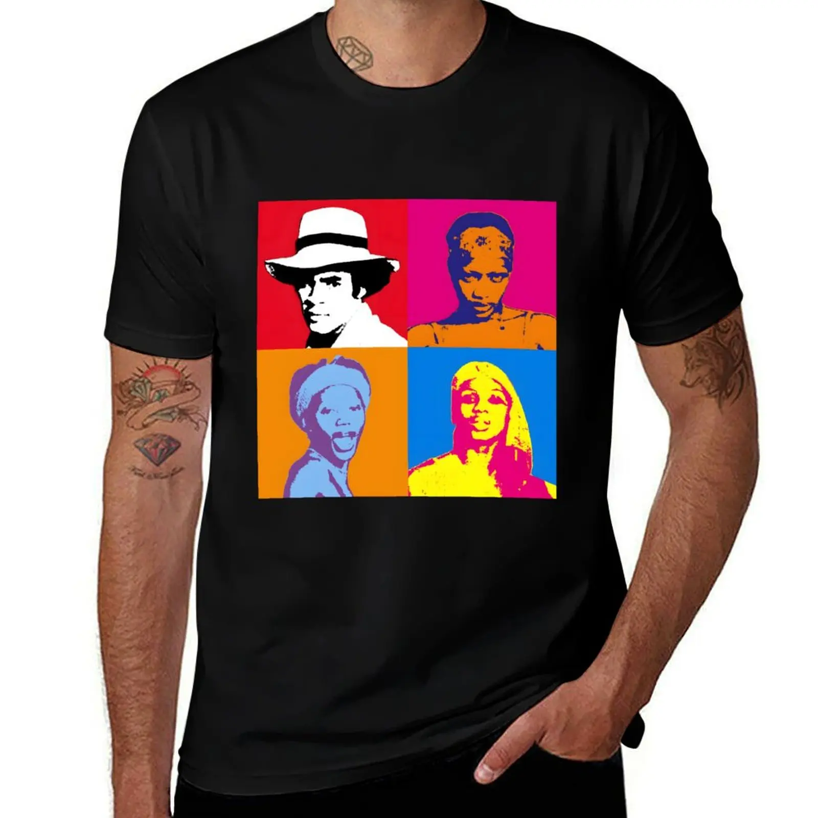 

Boney M. - Warhol Style Print T-Shirt new edition graphic t shirts blacks mens cotton t shirts