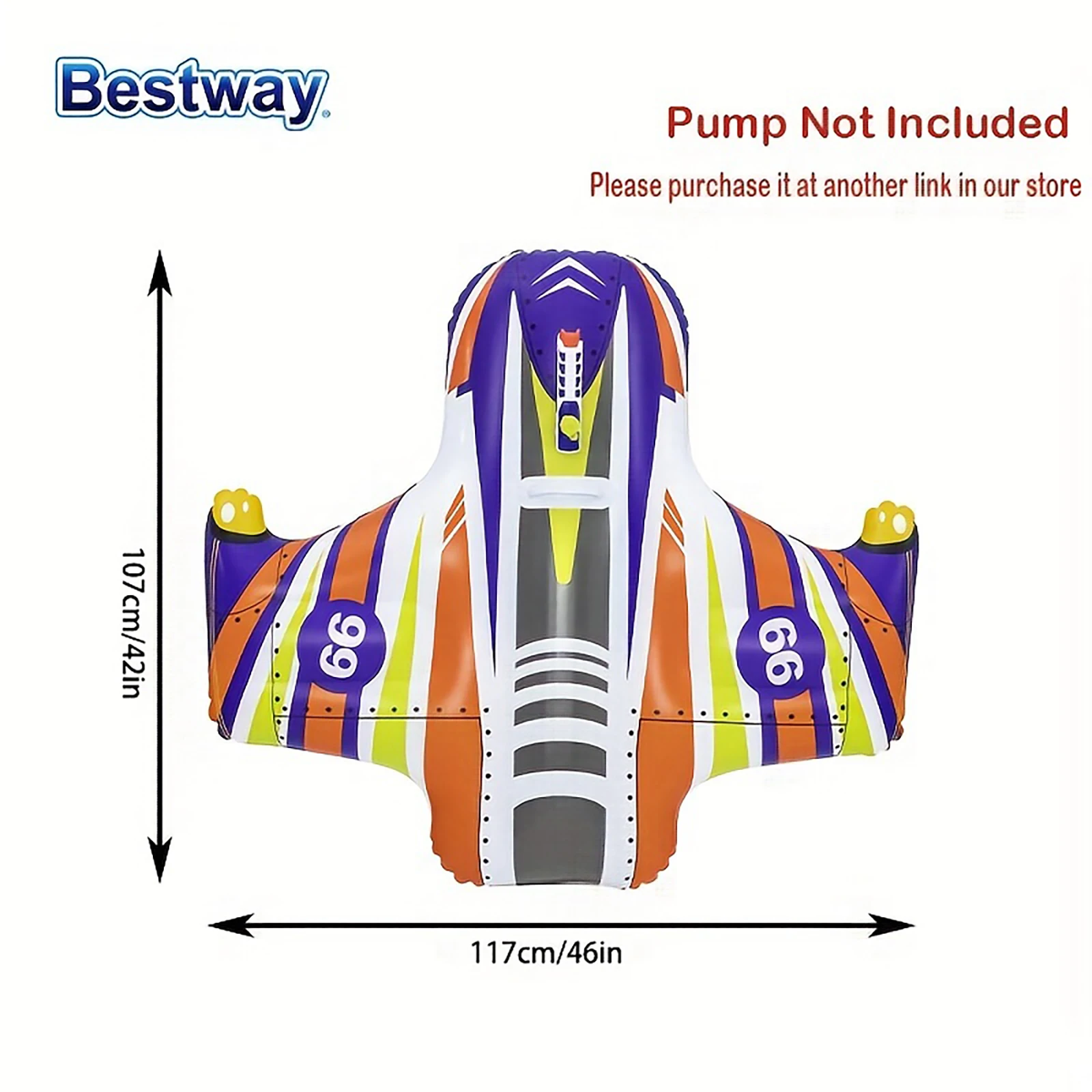 Bestway 41503 1PC Fun Inflatable Swimming Pool Toys,Swimming Pool Floating Toys,Inflatable Swimming Pool Floating Mat