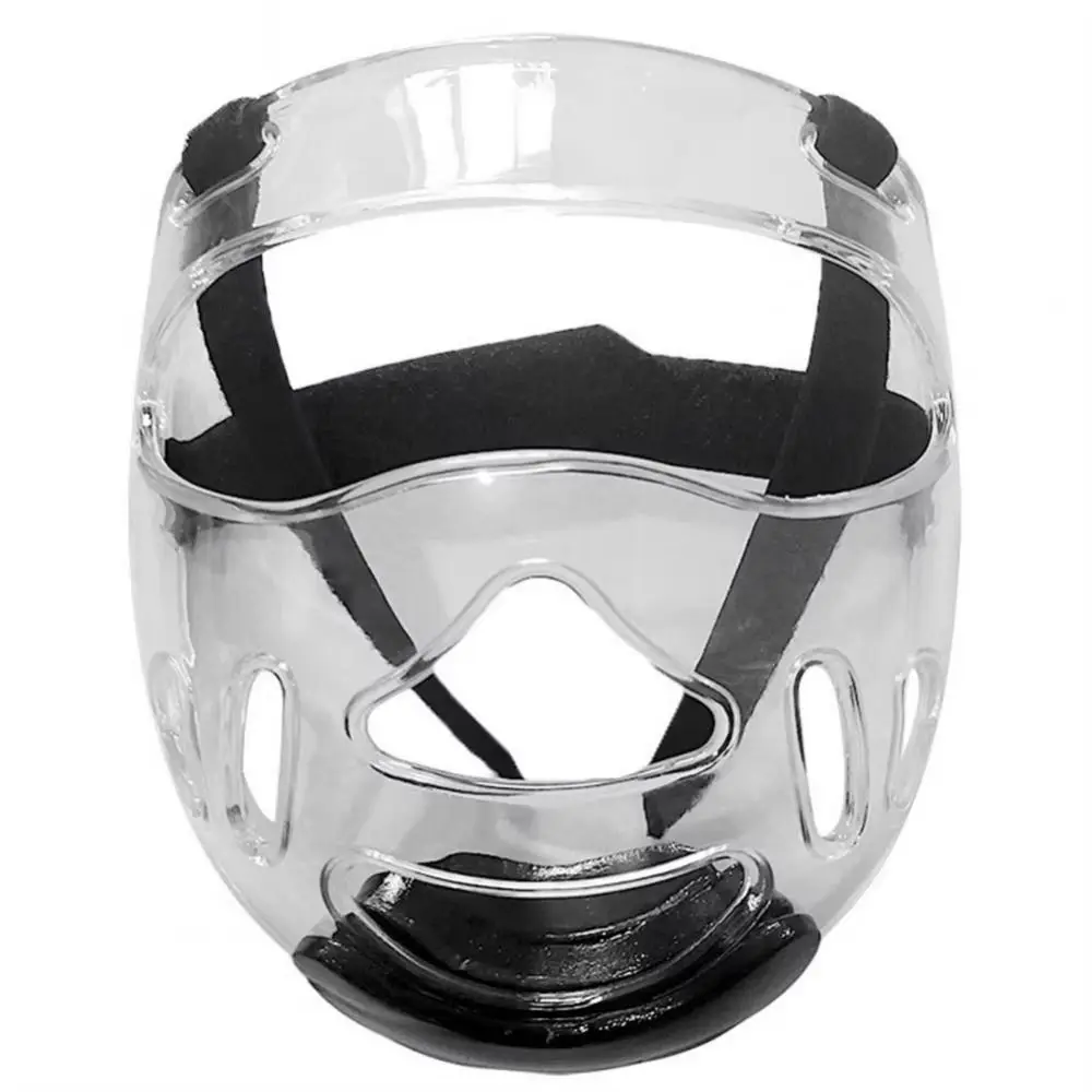 Bouclier facial de Taekwondo respirant, masque de Taekwondo anti-rayures détachable, masque Transparent, casque de Taekwondo léger