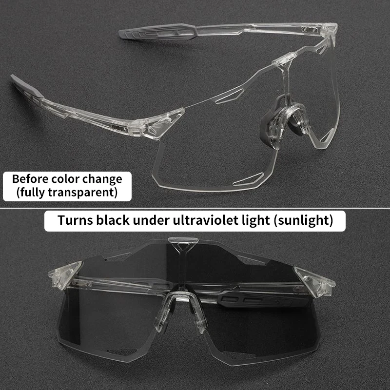 

Photochromic Cycling Sunglasses UV Protection Sport Glasses Men Women Outdoor Bike Goggles Windproof Color Changing Eyewear