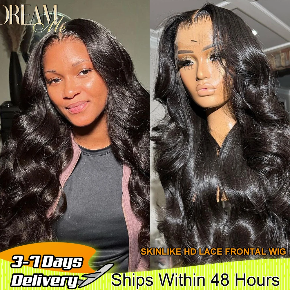 

Body Wave 13x4 HD Lace Full Frontal Wigs Pre-plucked 250% 13x6 Invisible HD Lace Front Wig Human Hair Hair Melt Skins Lace Wig