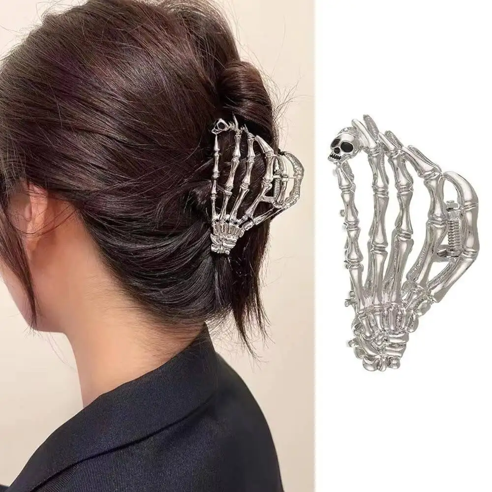 New Spider Web Metal Hair Crab Clips Alloy Halloween Hair Claw Clips Hairgrip Hairpin Barrette Clamps Party Hair Accessories