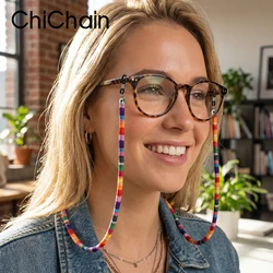 CHICHAIN 2026 New Handmade Glasses Chain Strap, Anti-Slip Eyeglasses & Sunglasses, 19 Colors Handwoven Fabric Lanyard