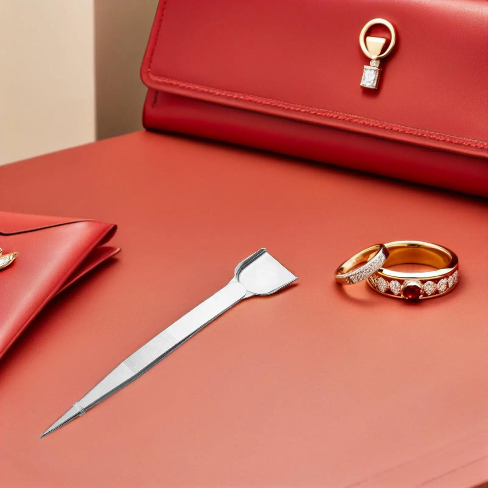 

6Pcs Jewelry Double-Ended Tweezers Stainless Steel Precision Tips Antislip Handle for Bead Pickup Rhinestone Sorting Craft Tool