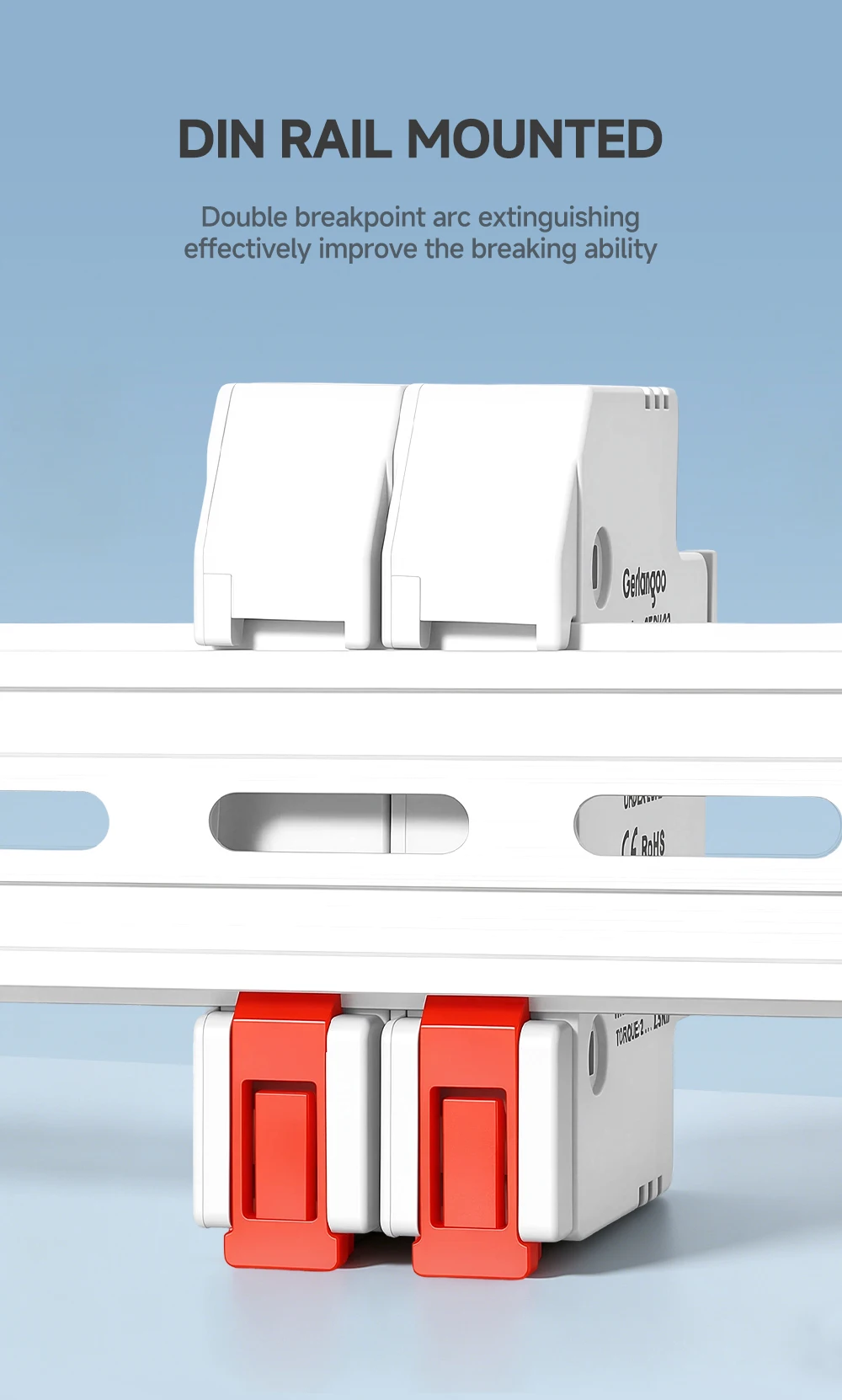 1 Stück 2P DC Sicherungshalter 10*38mm Hochspannung Solar-PV 1000V Basis Photovoltaik-System-Schutzvorrichtung GEPV – Detail 3